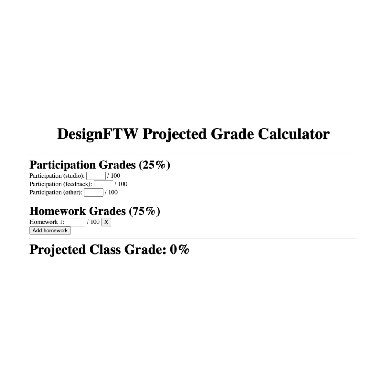 Grade Calculator