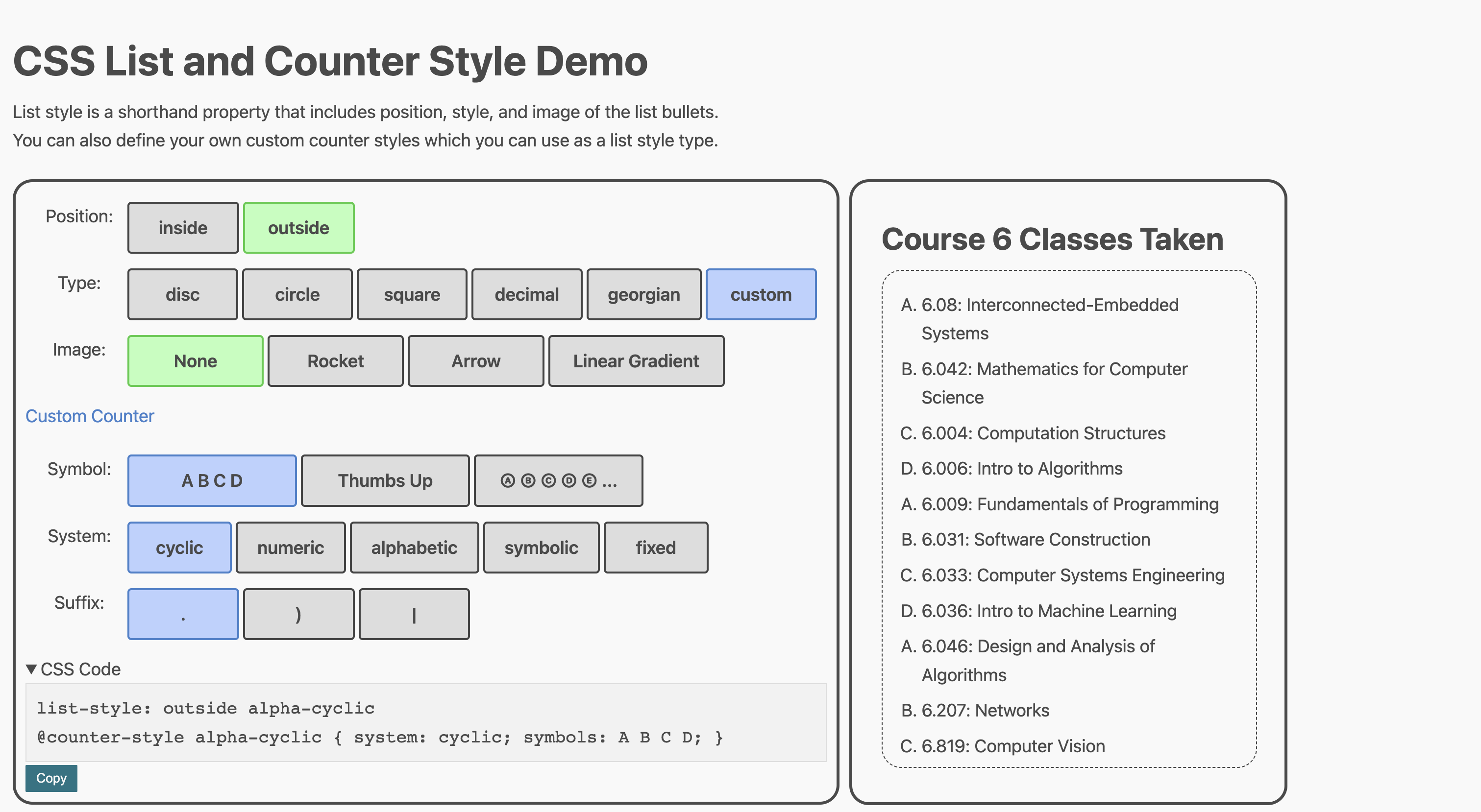 CSS demo