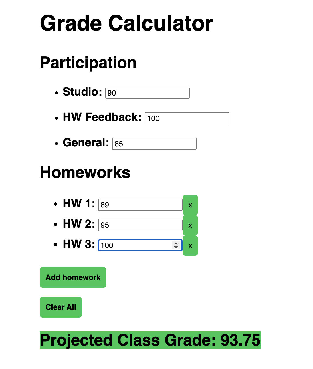 Grade Calculator