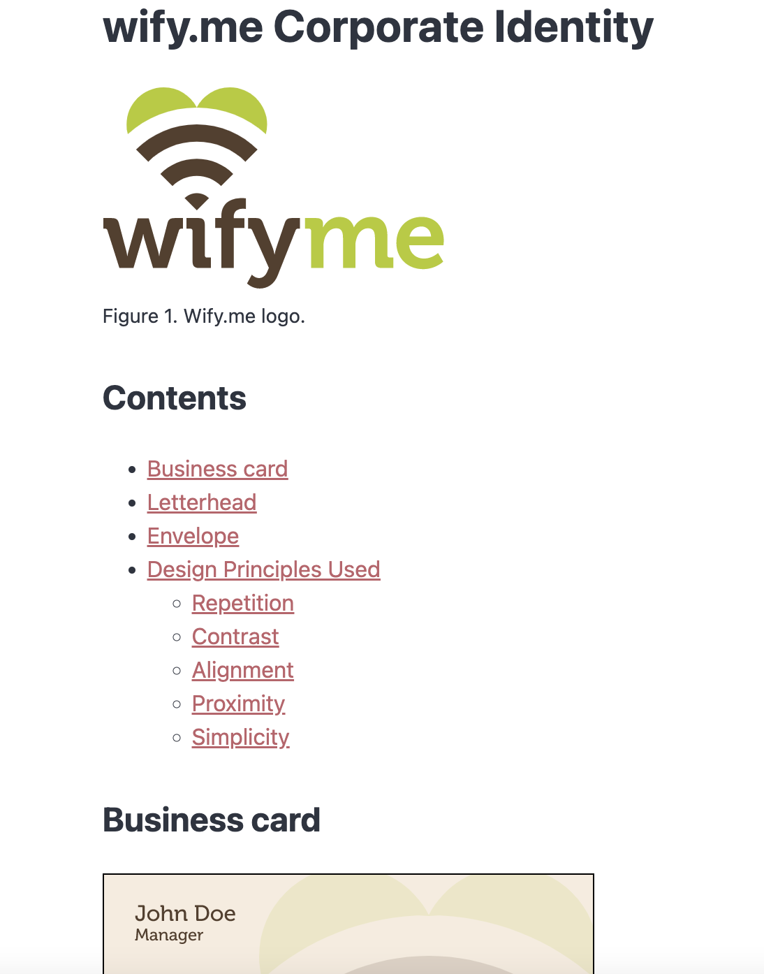 wify.me Corporate Identity