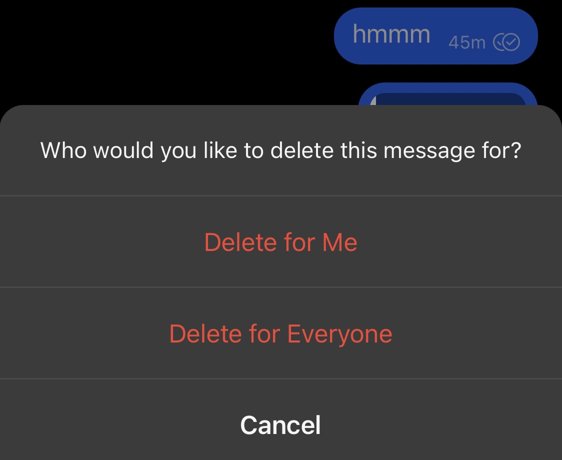 signal delete message